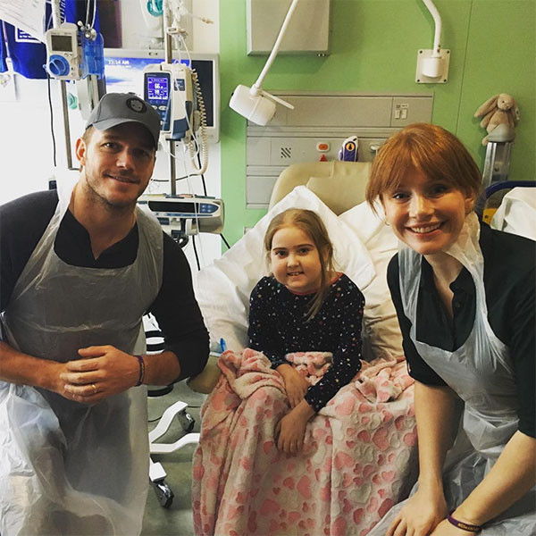 Chris Pratt, Bryce Dallas Howard, Great Ormond Street Hospital Chris Pratt, Bryce Dallas Howard, Great Ormond Street Hospital